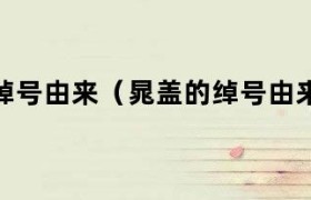 晁盖外号的由来（晁盖的绰号及其来源）
