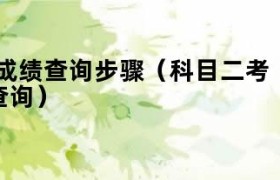 科目二考试成绩单图片 科目二考试成绩查询12123