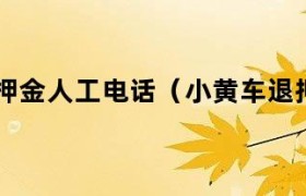 小黄车退押金怎么操作 小黄车退押金入口