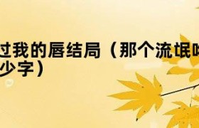 那个流氓吻过我的唇结局（那个流氓吻过我的唇多少字）