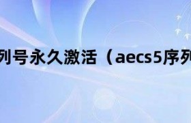 ae序列号cs6永久免费 aecs6的序列号