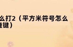 平方那个2怎么打出来 怎样打平方米的符号2