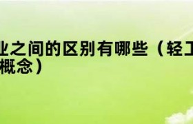 制造业包括轻工业和重工业 轻工业和重工业分别有哪些