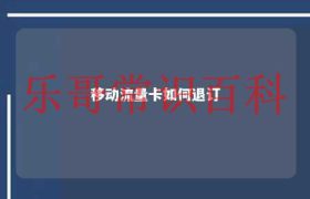 移动流量卡怎么取消流量套餐 移动流量卡取消缩略图