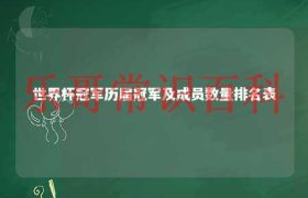 历届wtt世界杯决赛女单冠军名单 历届乒乓球世界杯男单冠军是谁缩略图