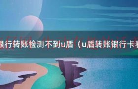 u盾转账会延迟吗（u盾转账为什么不成功）缩略图