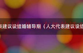 代表建议设立财政过渡账户（代表建议设立结婚辅导期）缩略图