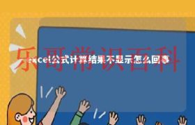 表格中使用公式后计算值不显示 excel公式算不出来时怎么不显示缩略图