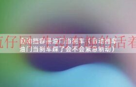 自动挡踩油门刹车有什么危害（自动挡错把油门当刹车怎么预防）缩略图