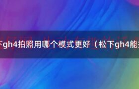 松下gh4升格怎么设置（松下gh4拍视频用哪种自动对焦模式）缩略图