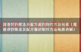 酱香饼的教程制作方法（酱香饼的做法及配方的视频播放）缩略图