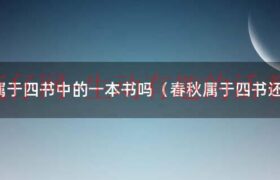 春秋是不是四书之一（春秋属于四书中的一本对还是错）缩略图