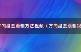 方向盘套第一针怎么缝（方向盘套缝制方法视频教程）缩略图