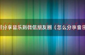怎么分享音乐到微信状态（怎么分享音乐到分身微信朋友圈）缩略图
