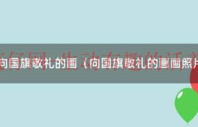 向国旗敬礼的画（向国旗敬礼的画画照片）缩略图