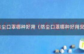防尘口罩哪个牌子过滤最好（防尘口罩哪个牌子的比较好）缩略图
