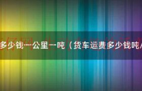 货车 运费（货车运费每公里的费用怎么计算）缩略图