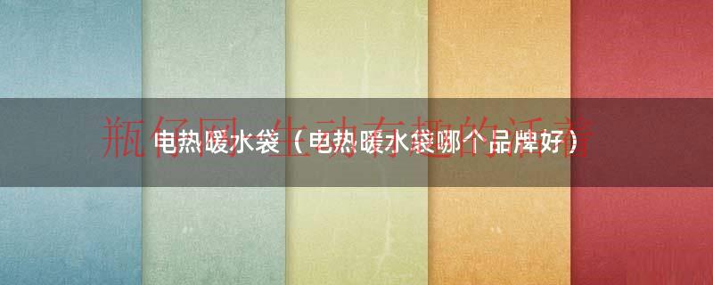 电热暖水袋（电热暖水袋哪个品牌好）