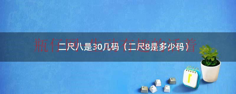 二尺八对应的尺码是多少（二尺八是三十几）