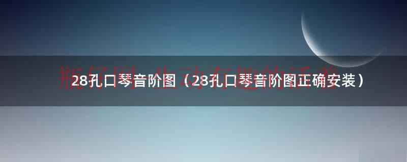 28孔口琴音位是怎样排列的?（28孔口琴音阶表）