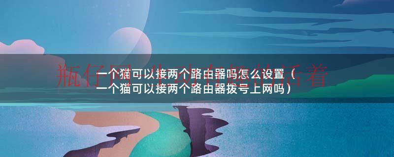 一个猫可以连几个路由器（一个猫可以接2根网线吗）