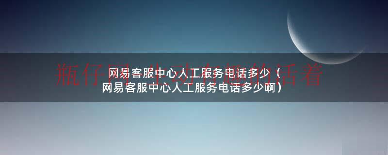网易客服中心人工服务电话多少（网易客服中心人工服务电话多少啊）