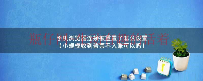 手机浏览器连接被重置了怎么设置（小规模收到普票不入账可以吗）