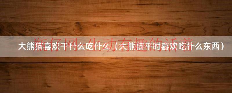 大熊猫喜欢干什么吃什么（大熊猫平时喜欢吃什么东西）
